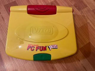 Vintage Vtech Little Smart Pc Fun Plus Yellow Case Computer