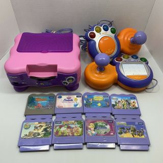 Vtech V.  Smile Pc Pal Tv Learning System With 8 Games And 2 Controllers -