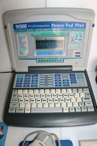 Vtech Precomputer Power Pad Plus Complete Vintage Rare with Case & Game 2