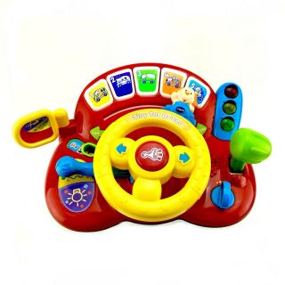 Vtech Tiny Tot Driver Steering Wheel Sounds Toy Throughout Fwo