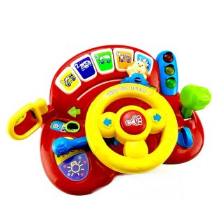 Vtech Tiny Tot Driver Steering Wheel Sounds Toy Throughout Fwo 2