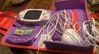 Purple Leapfrog Leapster Gs Explorer Ultimate Handheld,  2 Games,  & Case System