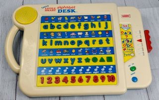 Vintage Vtech Talking Little Smart Alphabet Desk & Numbers Games