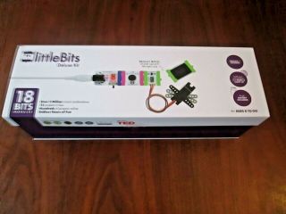 Littlebits Deluxe Kit Electronic Circuit Assembly 18 Bits Modules Complete Nos
