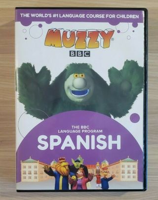 Bbc Muzzy Spanish Level 1 & 2 Early Advantage Language Course For Children 6 Dvd