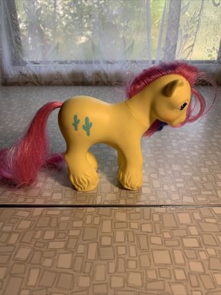 Vintage My Little Pony G1 Big Brother Tex Clydesdale Cactus 1987