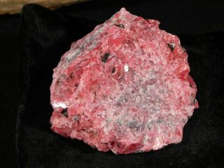 A Larger 100 Natural Deep Red Rhodonite Cluster From Brazil 257gr