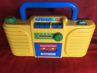 Vintage 1989 Junior Jammer Vtech Boombox Radio Cassette Player For Kids -