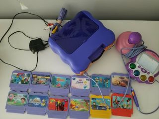 Vtech V.  Smile Pc Pal Tv Learning System Console,  12 Games,  Etc Not