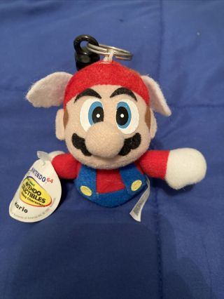 Nintendo Mario 64 Plush Stuffed Toy Bd&a Keychain Collectible