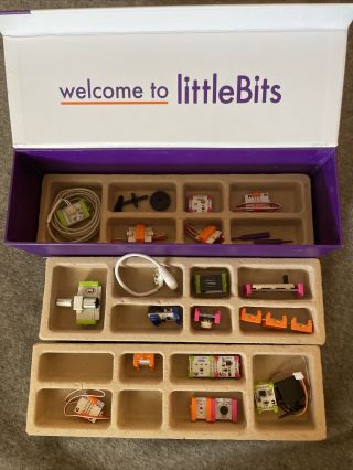 Deluxe Littlebits Kit Circuits 18 Bits Modules Complete Set