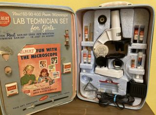 Rare Htf Vintage Gilbert Lab Technician Set For Girls No.  13131