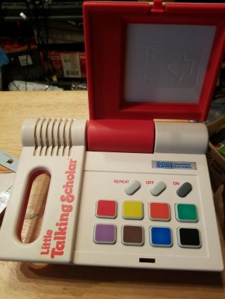 Video Technology Little Talking Scholar Interactive Computer With 53 Cards 1989 3
