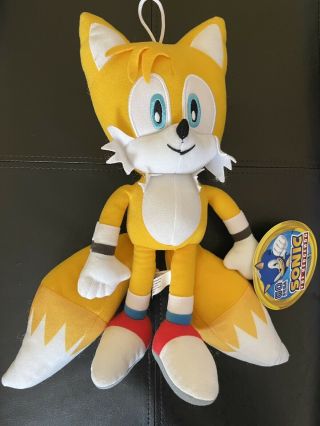 Tails Sonic The Hedgehog Yellow Stuffed Plush Toy 12 " Sega Official Licensed Fox