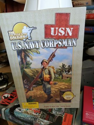 The Ultimate Soldier Wwii U.  S.  Navy Corpsman 12 " 2001 Nrfb 21st Century Toys 1/6