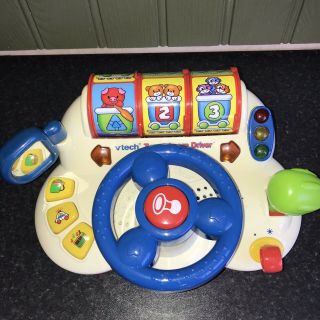Vtech Turn And Learn Driver Steering Wheel Interactive Toy With Mr Tumbles Voice