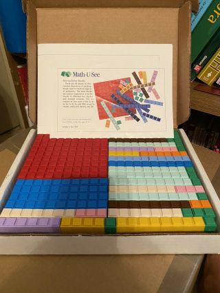 88 Piece Math U See Manipulative Blocks