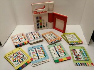Vintage 1989 Vtech Little Talking Scholar With 60 Cards