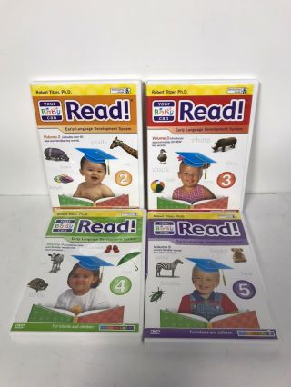 Robert Titzer Your Baby Can Read System Levels 2,  3,  4,  5 Dvds Set