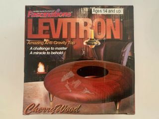 Levitron Anti - Gravity Top,  Cherrywood Complete With Brass Legs & Starter