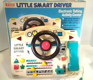 Vintage 1989 V Tech Little Smart Driver Driving Electronic Talking Activity