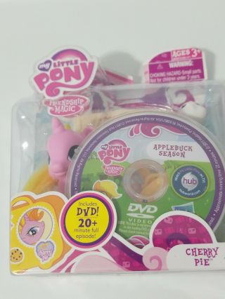 Rare My Little Pony Friendship Magic Cherry Pie With Dvd By Hasbro 2011