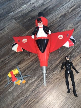 1991 Kenner Batman Returns The Penguin Umbrella Jet Vehicle,  Action Figures (c)
