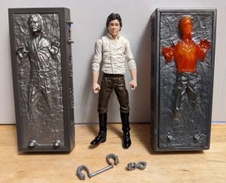 Star Wars Black Series Han Solo Carbonite 3.  75 " Figure Loose - Bonus Carbonite