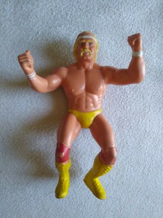 Vintage Wwf 8 " Titan Sports Ljn Rubber Action Figure - Hulk Hogan 1984