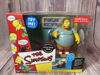 The Simpsons Comic Book Shop Environment W/ Exclusive Comic Book Guy