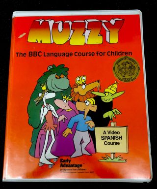 Muzzy The Bbc Spanish Language Course For Children Vhs Video Edition Complete