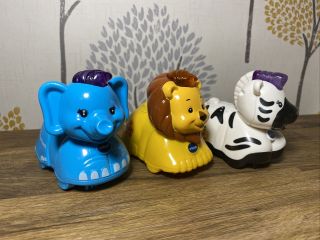 Vtech Baby Toot Toot Drivers Zoo Animals Bundle Elephant Lion Zebra Toy Sounds