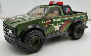 Vintage G.  I.  Joe Pickup Military Police Truck 1991 Tonka Steel Metal Siren