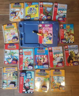 Leap Frog Leappad Plus Writing Electronic Learning System With 16 Learning Books