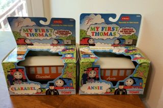 Vintage 1996 Thomas The Train Annie And Clarabel.  By Tomy In Package Ne