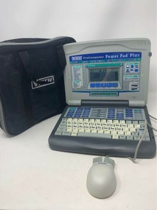 Vintage Vtech Precomputer Power Pad Plus w/ Mouse and travel case 2