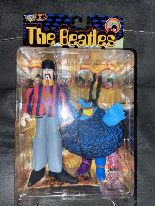 Mcfarlane Beatles Ringo Starr Cartoon Figure With Blue Meanie 1999