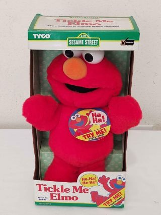 Vintage Tickle Me Elmo Doll 1996 Sesame Street Tyco Toy Pbs