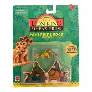 Vtg Disney The Lion King Mattel Mini Pride Rock Play Set Retired Nib