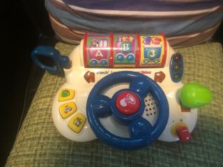 Vtech Learn And Discover Driver Toddler/baby Talking Music Sounds Lights Toy