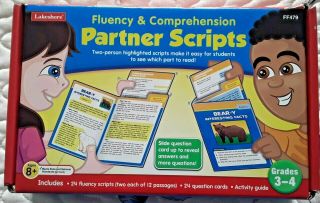 Lakeshore Learning Fluency & Comprehension Partner Scripts - Gr.  3 - 4 Reading