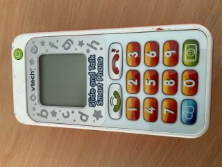 Vtech Slide & Talk Smart Phone Electronic Toy Lcd Messages Phone Calls