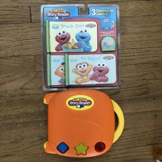 My First Story Reader With 3 Storybooks Sesame Street Elmo Cookie Monster
