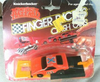 Knickerbocker Dukes Of Hazzard Finger Racers Crash Cars 1981 General Lee Shp Fr
