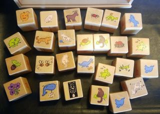 Pottery Barn Kids Alphabet Block Set 26 Complete