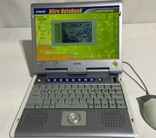Vtech Nitro Notebook Childrens Laptop Computer With Mouse Tested/works
