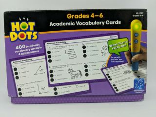 Educational Insights Hot Dots Grades 4 To 6 Academic Vocabulary Cards