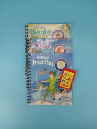 Story Reader Bambi Lady And The Tramp Peter Pan Paperback Books 2003,  Cartridge