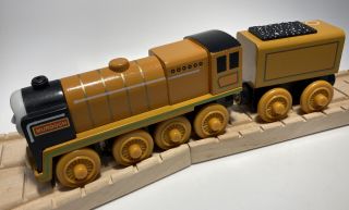 Thomas Wooden Murdoch Near Vintage Railway Train Set Engine Tender Car ‘03