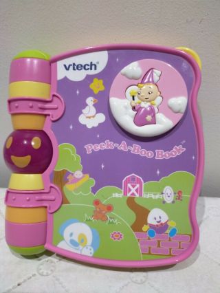 V - Tech Peek - A - Boo Interactive Story Book Toddler Baby Toy Learning